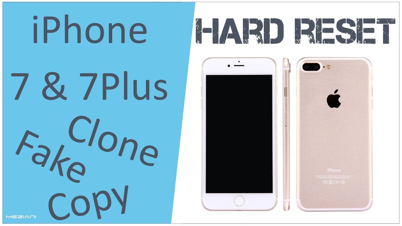 Hard reset iPhone 7 & iPhone 7 Plus Clone, Copy | Factory Reset