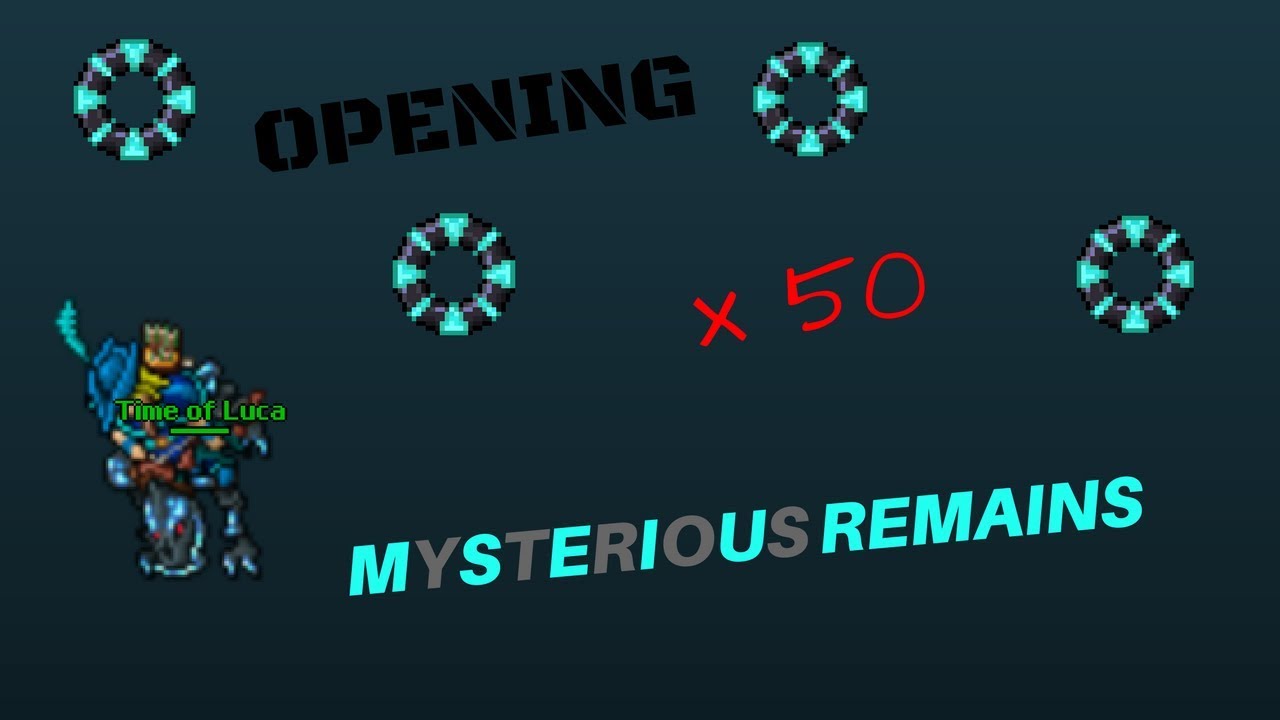 TIBIA | 50X MYSTERIOUS REMAINS OPENING ! ! !
