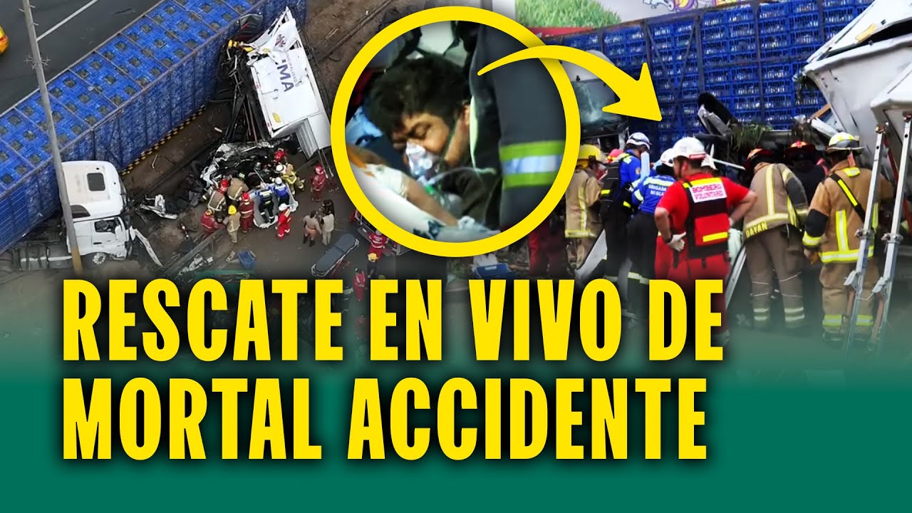 Así rescataron a chofer luego de 3 horas: Terrible accidente en Panamericana Sur deja 2 muertos