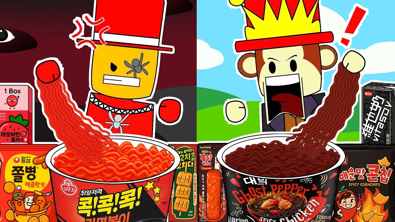 Grow A Garden VS Steal A Brainrot ! Jandel VS Sammy Convenience Store Black Red Mukbang | Animation
