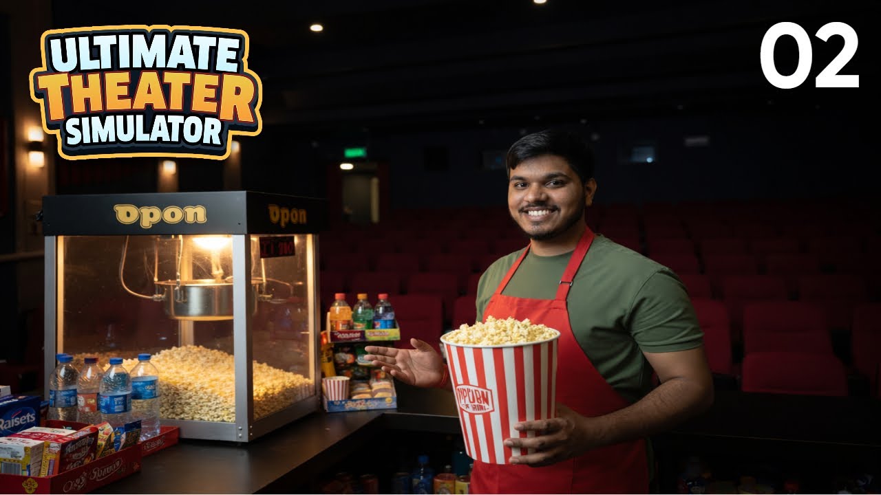 I Sell Popcorn +  Hired A Ticket Seller - Ultimate Theater Simulator Part 2