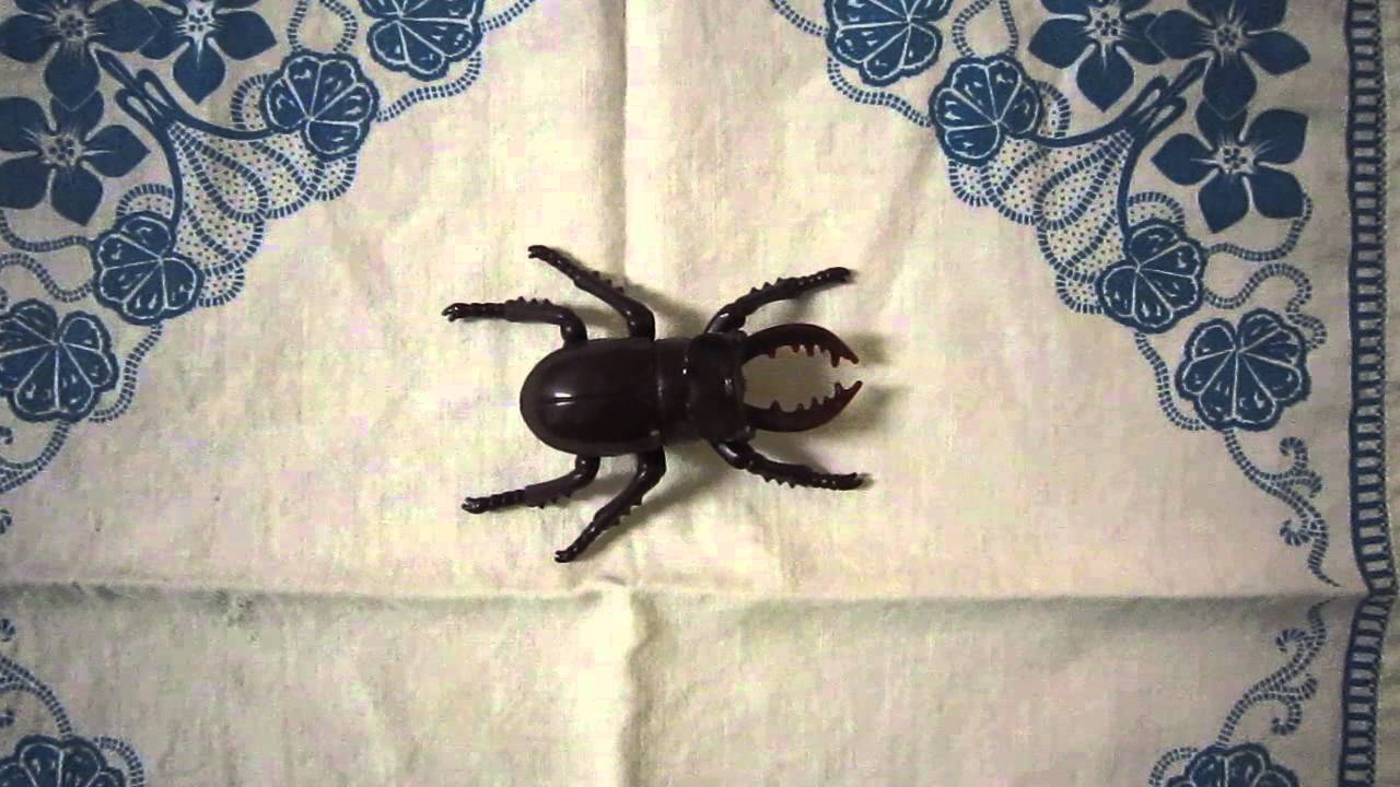 Vintage Tomy Creepy Wind-Up Beetle Toy Bug Insect