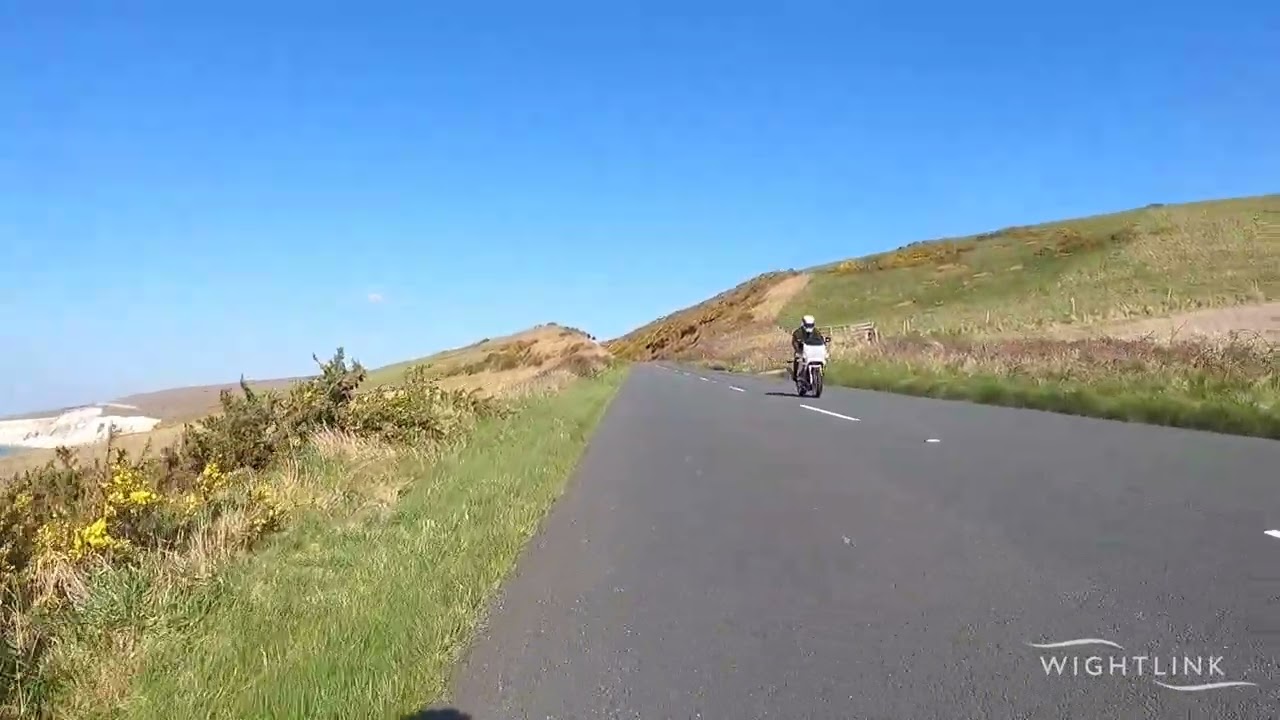 The Wightlink Wight Mountain Cycle Race Team follow the Tour of Britain Isle of Wight route