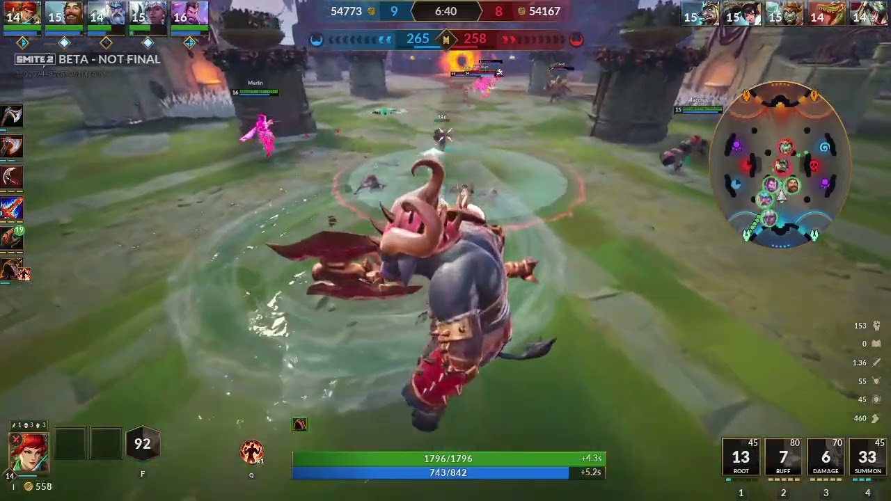 Smite 2 Artemis Arena Gameplay