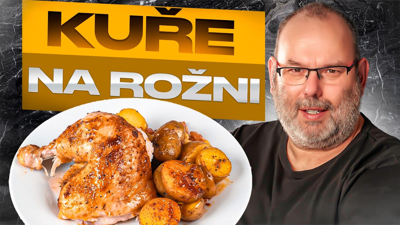 Nejlepší grilované kuře na rožni – Šťavnaté a dokonale propečené! 🐔🔥 #466