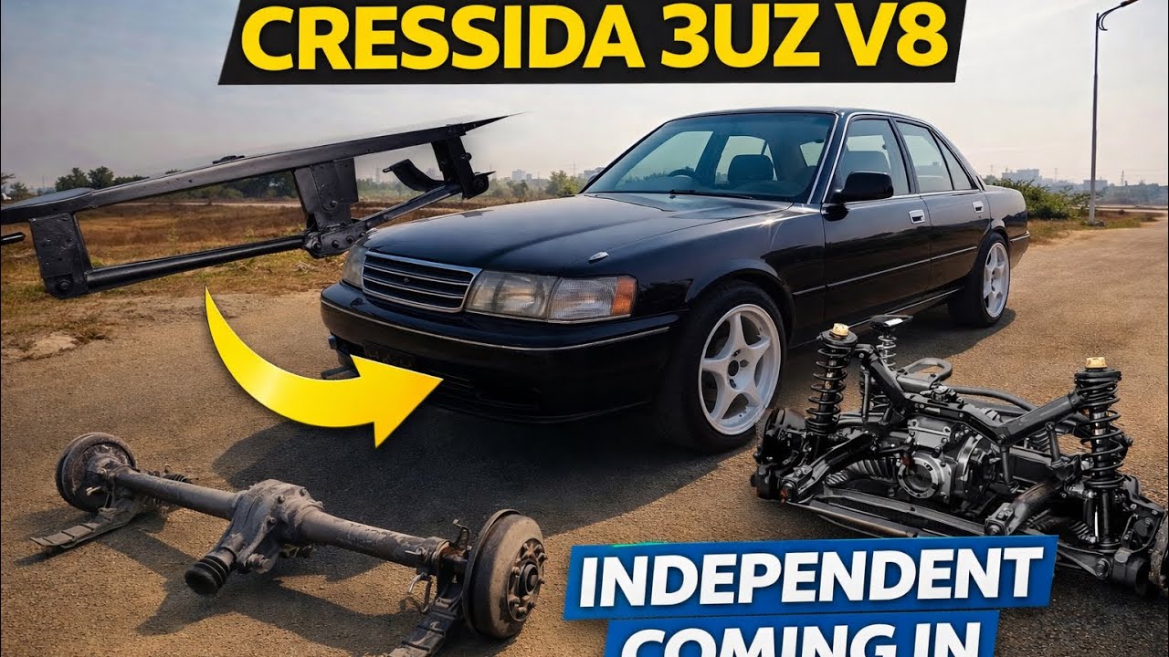 3UZ V8 Cressida Update | Solid Axle Out, Independent Suspension Work Started