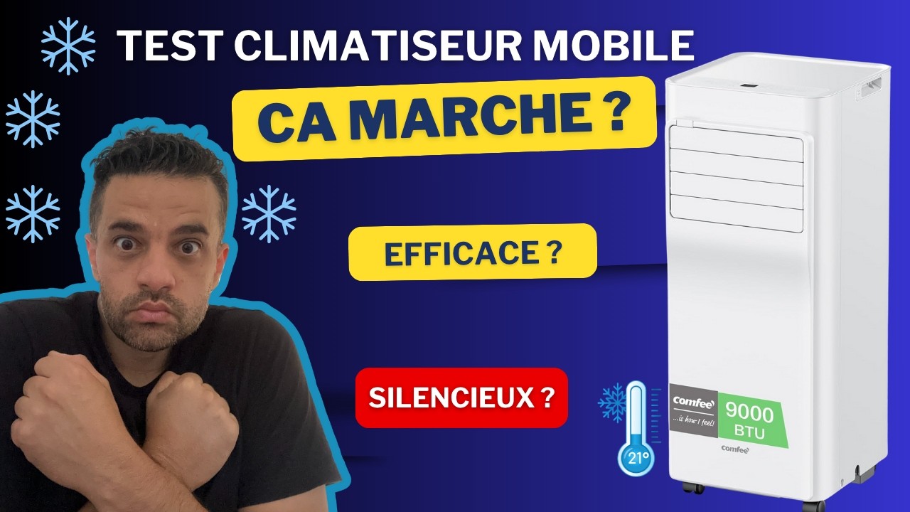 CLIMATISEUR MOBILE : Je Teste le Comfee Connecté Breezy Cool 9000 BTU (Volume, Bruit, Consommation)