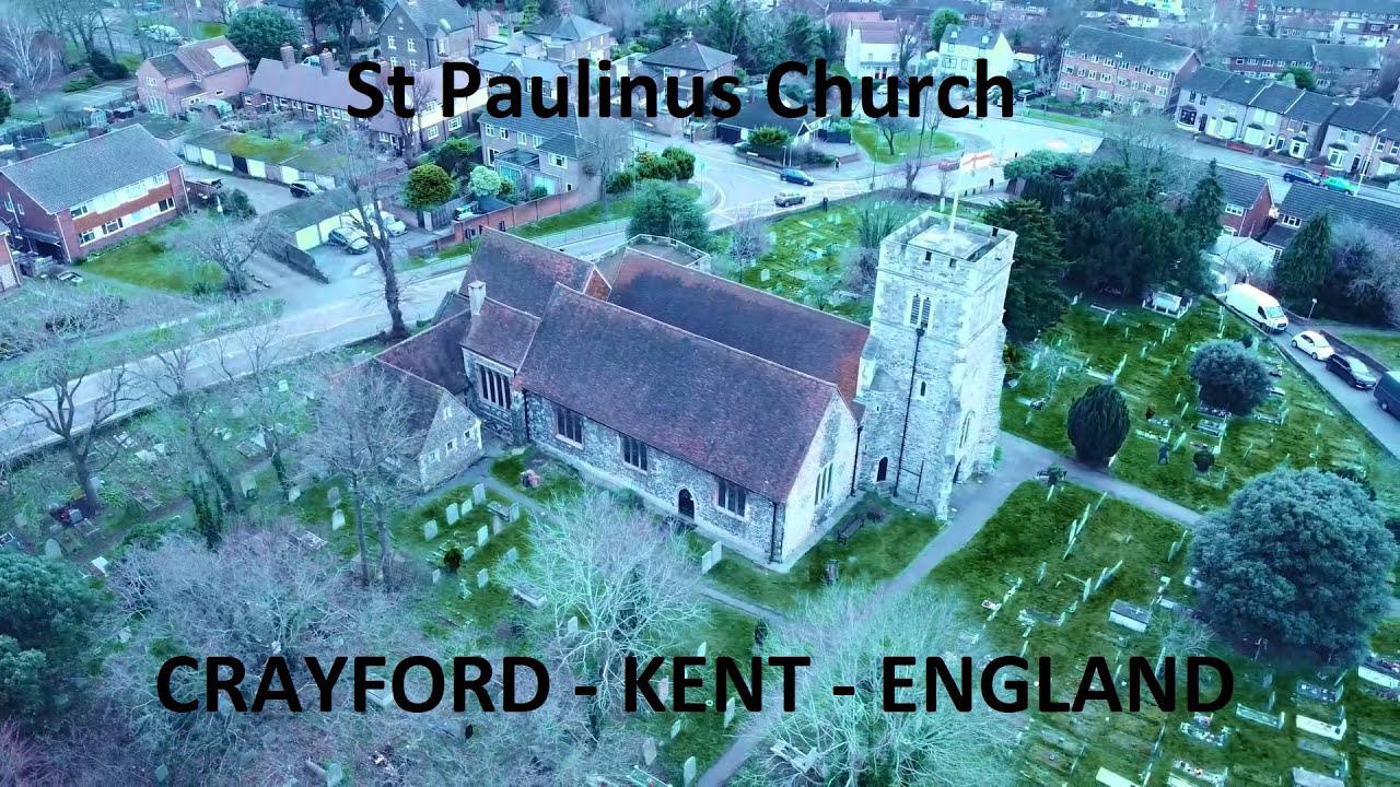 DJI Mini 2 - Cricketer John Shuter - St Paulinus Church - Crayford - Kent - England - January 2024
