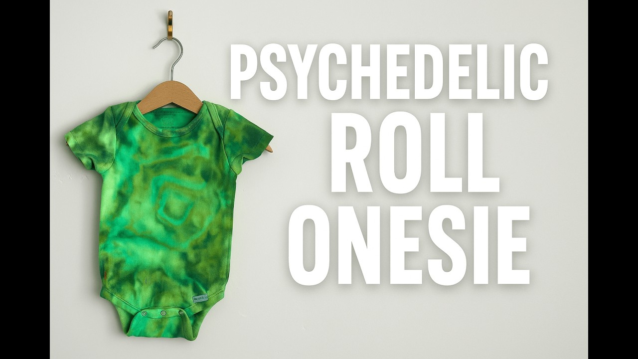 Psychedelic Roll Onesie | Easy Gravity Ice Dye with Dragon Heart!