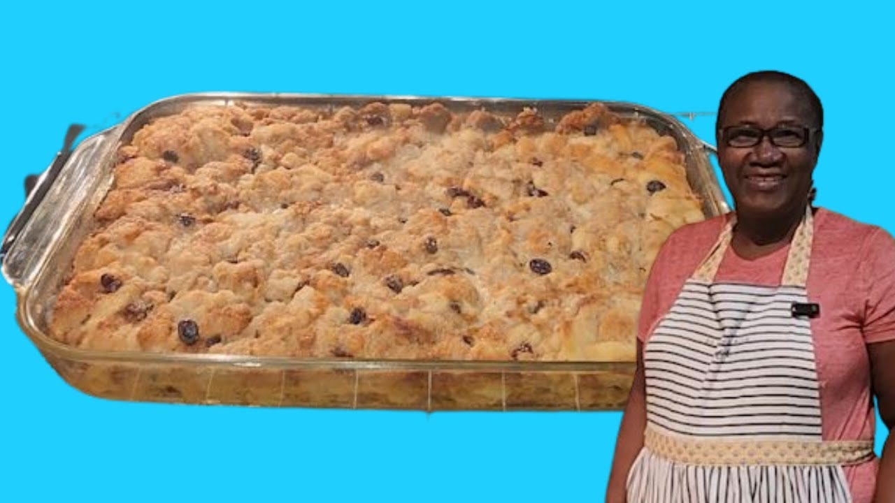 The tastiest Jamaican bread pudding ever!! 🍞