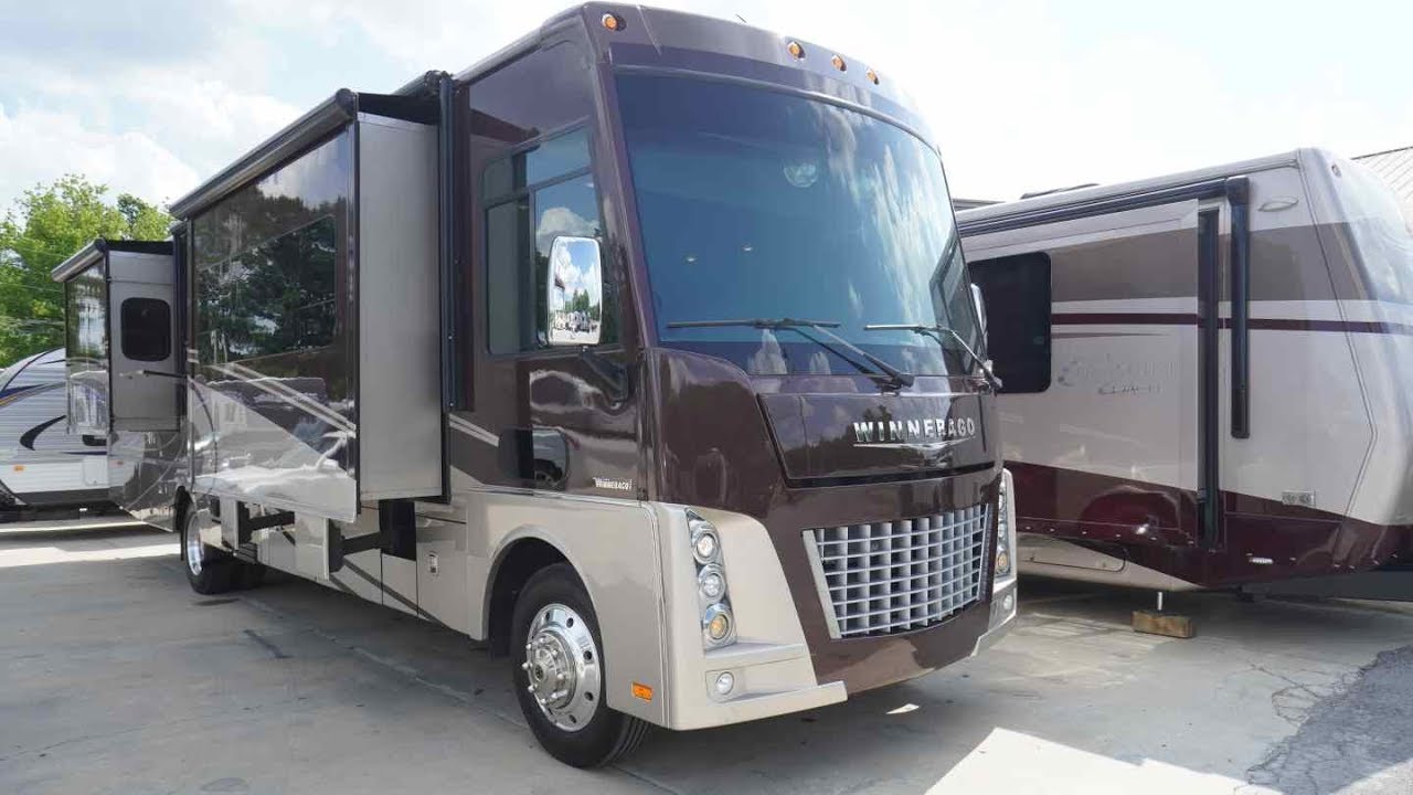 SOLD! 2016 Winnebago Suncruiser 37F, 3 Slides, 12K Miles, Washer/Dryer, Full Body Paint, $99,900