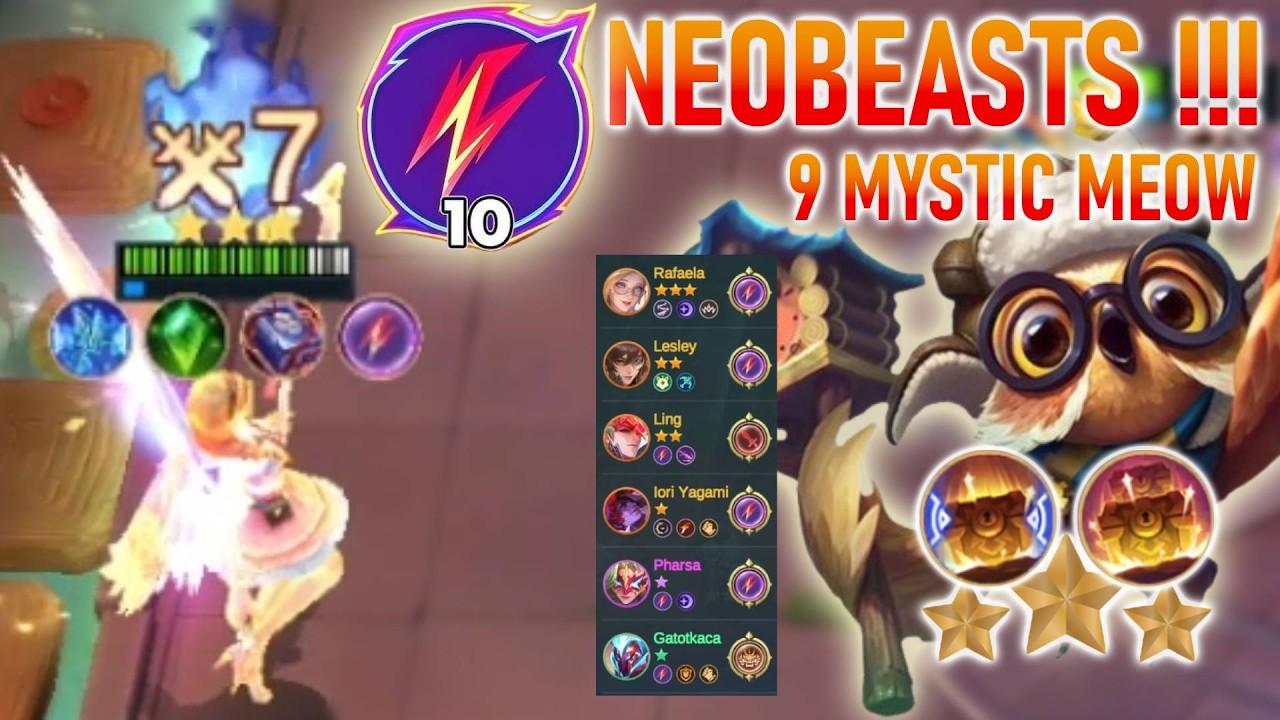 10 NEOBEAST DENGAN 6 MAGIC CRYSTAL !!! COMBO PUSH RANK TERKUAT DI MAGIC CHESS GOGO