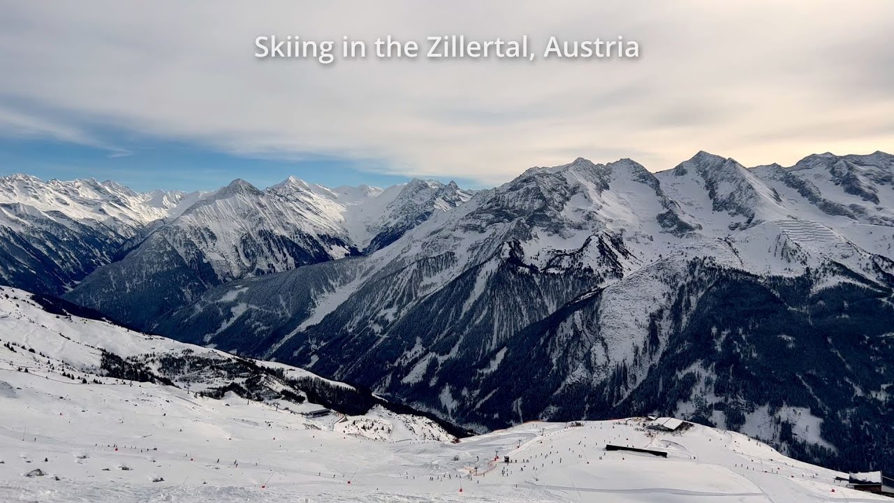Skiing in Finkenberg, Zillertal, Austria