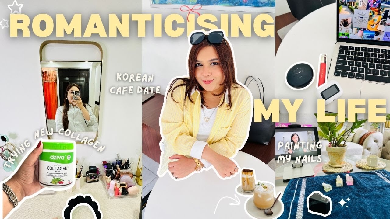 Soft Life Diaries in Gurgaon 💕 | Korean Cafe, Collagen Test & Self-Care at Home