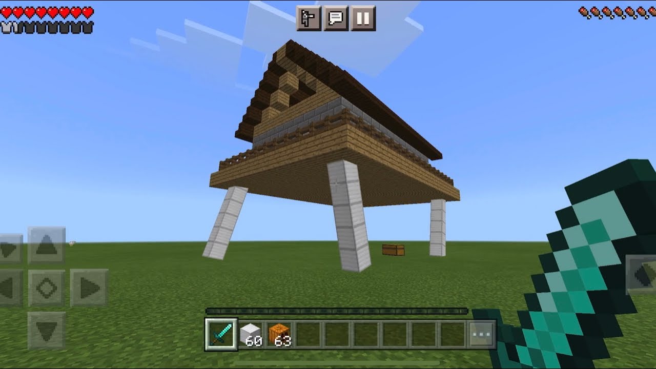 Walking house in Minecraft