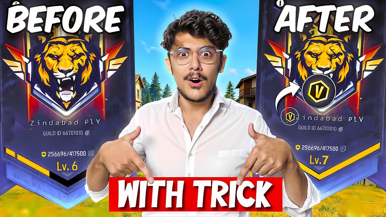 How I Got V Badge on My Guild With this Trick! 😱| Garena Free Fire