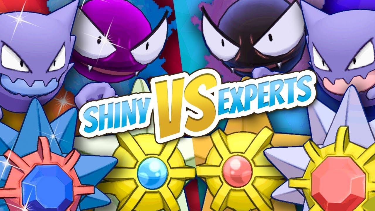 SHINY vs EXPERTS - POKEMON LET'S GO - Stari, Staross, Fantominus & Spectrum