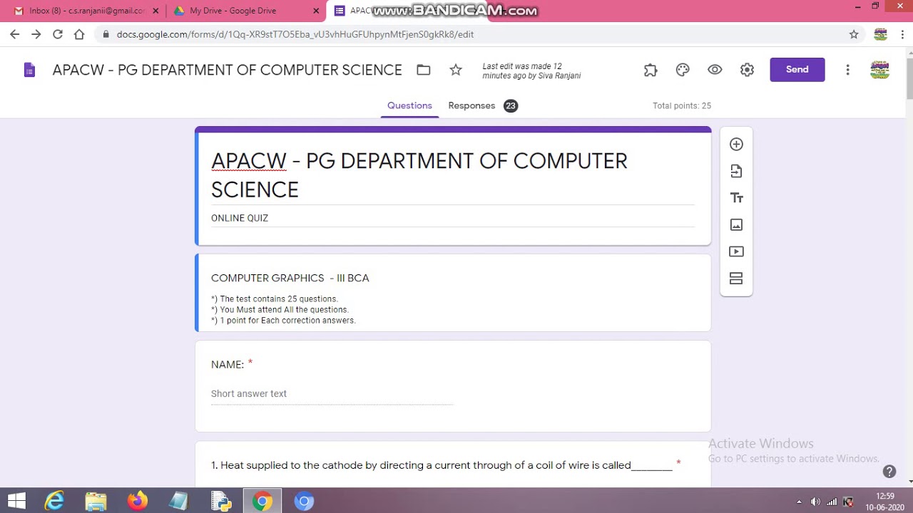 How to Set Start and End Date to the Google Forms