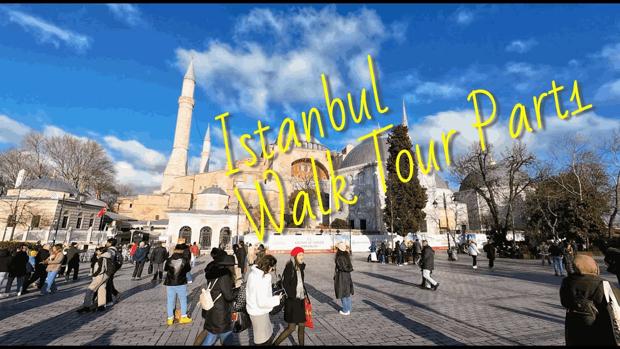 ISTANBUL - Walking Tour Part 1. Hippodrome - Sultanahmet square - Blue Mosque and Hagia Sophia
