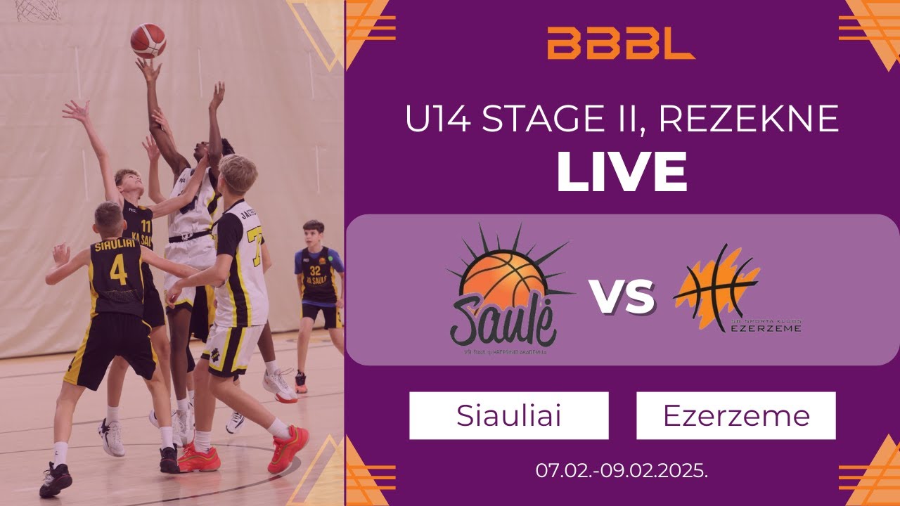 Šiauliai KA Saule 2011 vs Ezerzeme-Rezekne 2011 | BBBL Boys U14
