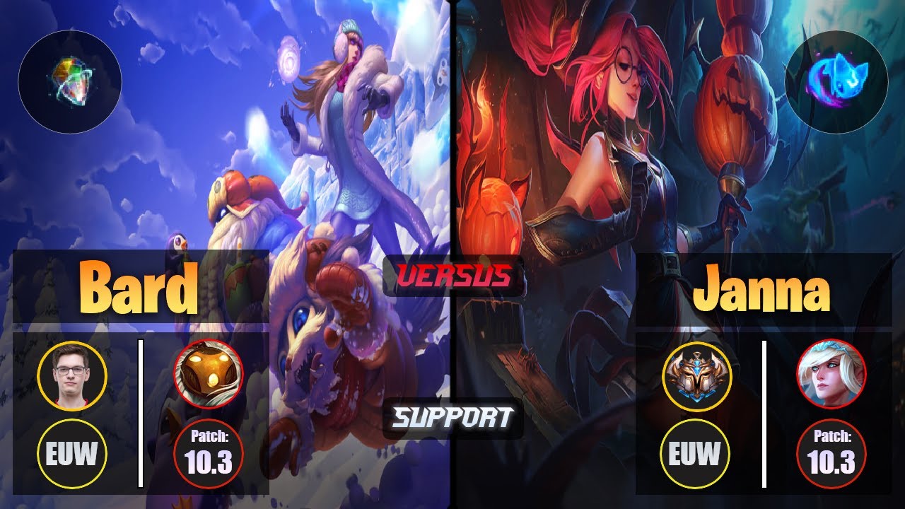 Mikyx BARD (Support) [Prototype; Omnistone] VS JANNA - Challenger EUW Patch 10.3