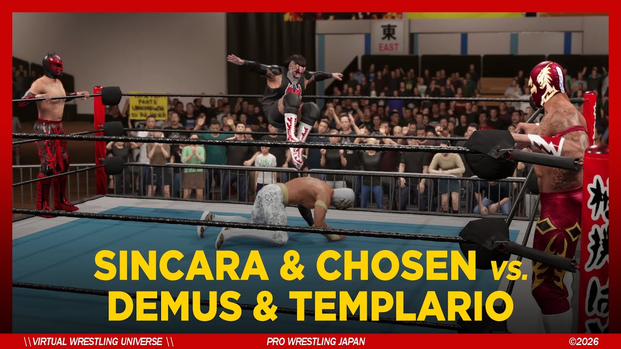 SINCARA & CHOSEN vs. DEMUS & TEMPLARIO | PWJ Tag Team Match