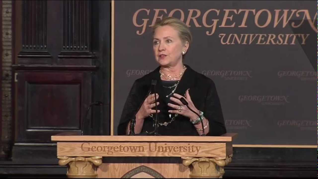 Hillary Clinton Discusses Energy Diplomacy at Georgetown