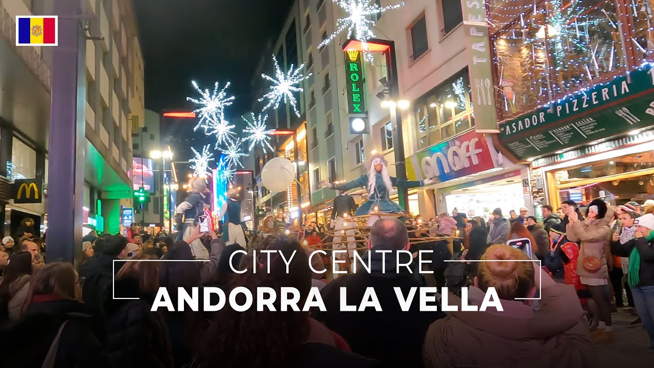 Andorra la Vella City Centre Walking Tour [2024-12-14][4K]