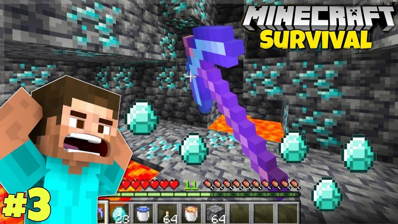I Found Diamond In Minecraft  😱 | Mining Diamond | Episode - 3 Tami | Lovely Boss