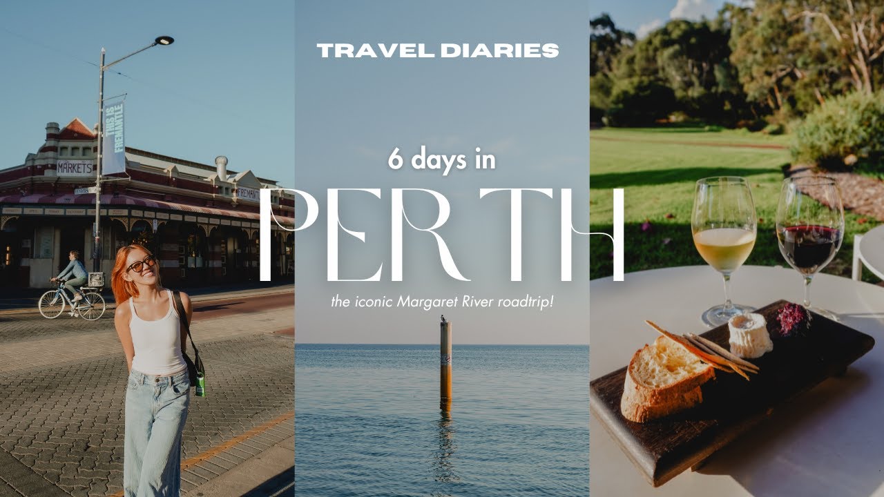 6 days in perth vlog | roadtrip to margaret river wineries, busselton jetty, dunsborough cafes