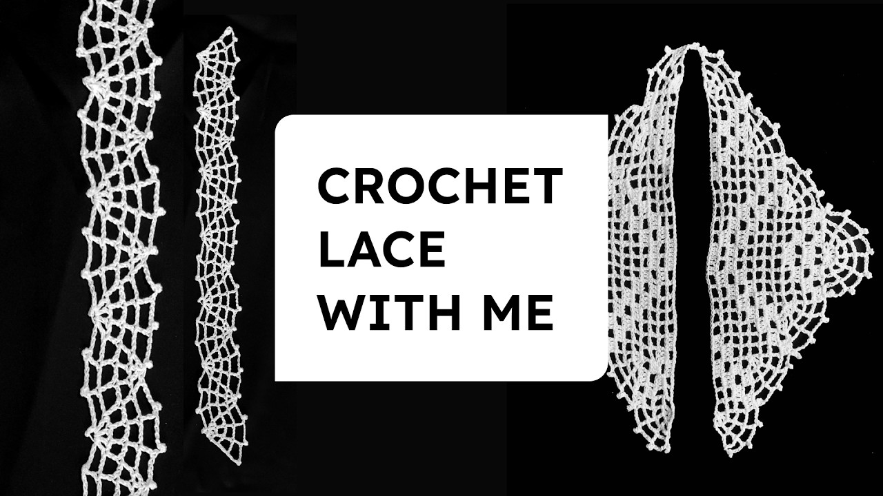 Crochet Lace With Me 🕷 Infodumping About My Halloween Collection 🕷️+ Bonus free pattern