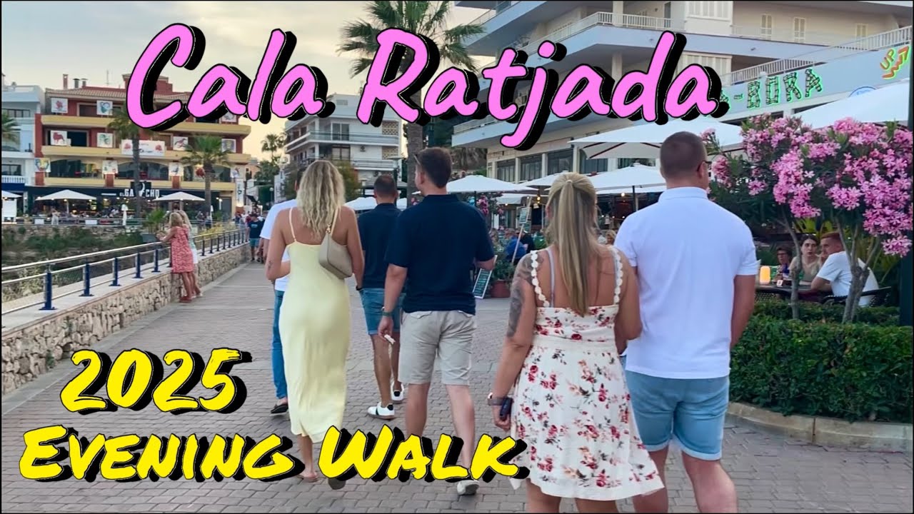 Cala Ratjada🌴🏖️MALLORCA island🩷NEW Evening Walk 2025 City Tour 🇪🇸spain #mallorca #travel #vlog 