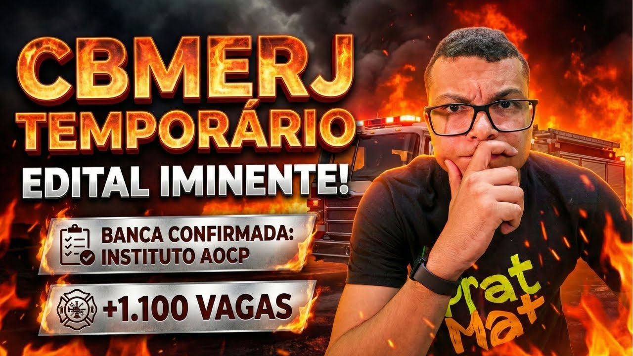 🚨 CBMERJ TEMPORÁRIO: Edital pode sair a qualquer momento!