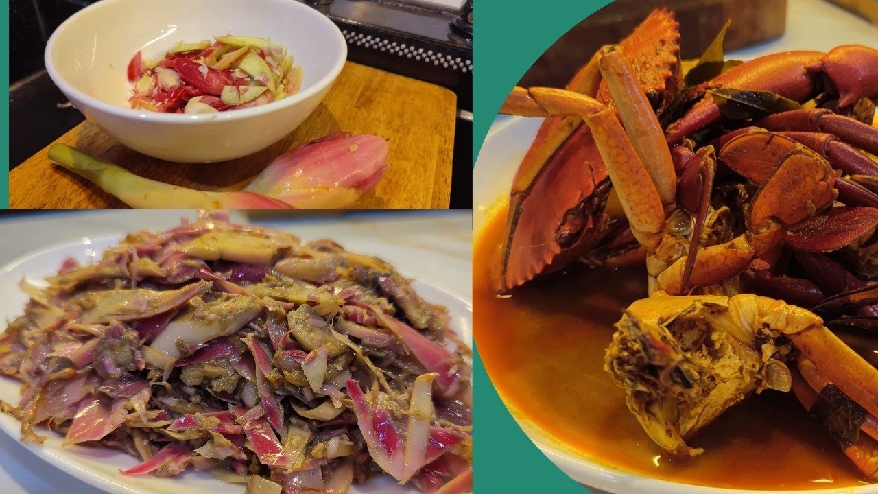 Curry crab (ketam nipah) & sambal belacan bunga kantan || chill mood playlist #ketam  #cooking 