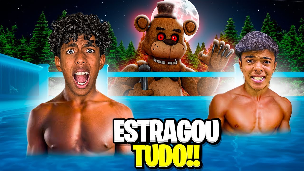 O ANIMATRONIC DO MAL APARECEU E ESTRAGOU A TARDE NA PISCINA…