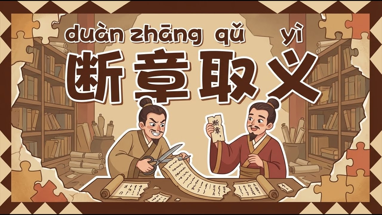 断章取义 (duàn zhāng qǔ yì) | 每天成语