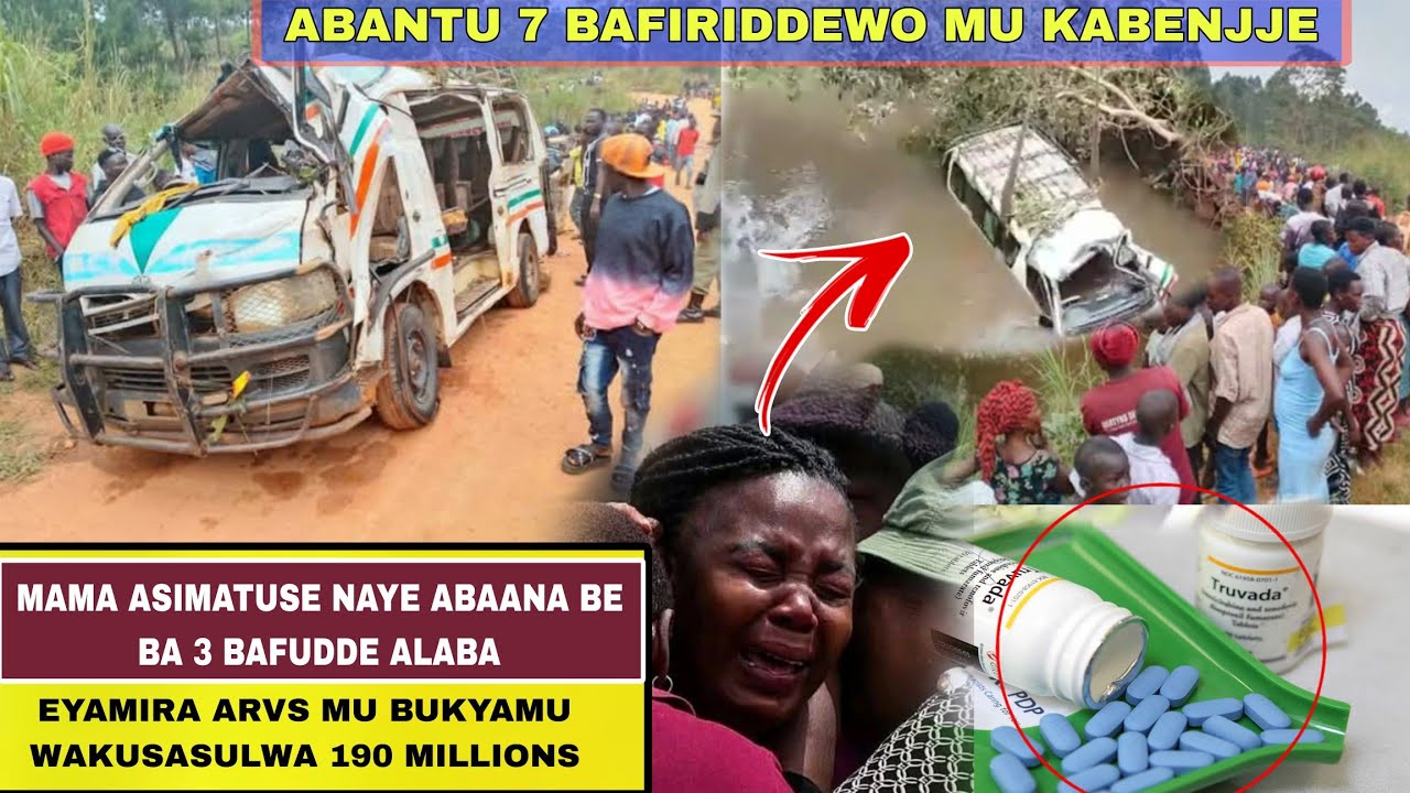 Abantu 7 Bafiridde Mu Kabenje,3 Baana Ba Mukazi Omu,Taxi Egudde Mu Mugga Negubatwala..Owa ARVS