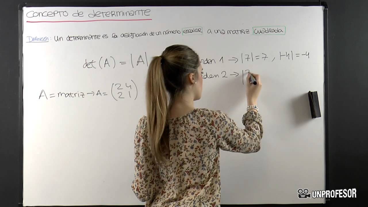 Concepto de determinante