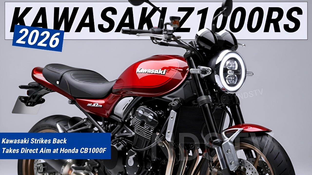 Kawasaki наносит ответный удар: модель Z1000RS 2026 года напрямую нацелена на Honda CB1000F.