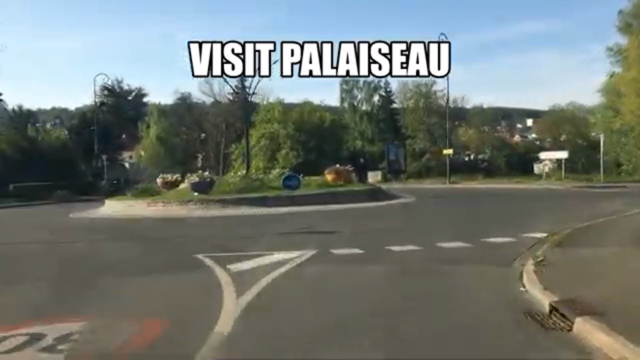 Visit Palaiseau.4K- Driving- French region