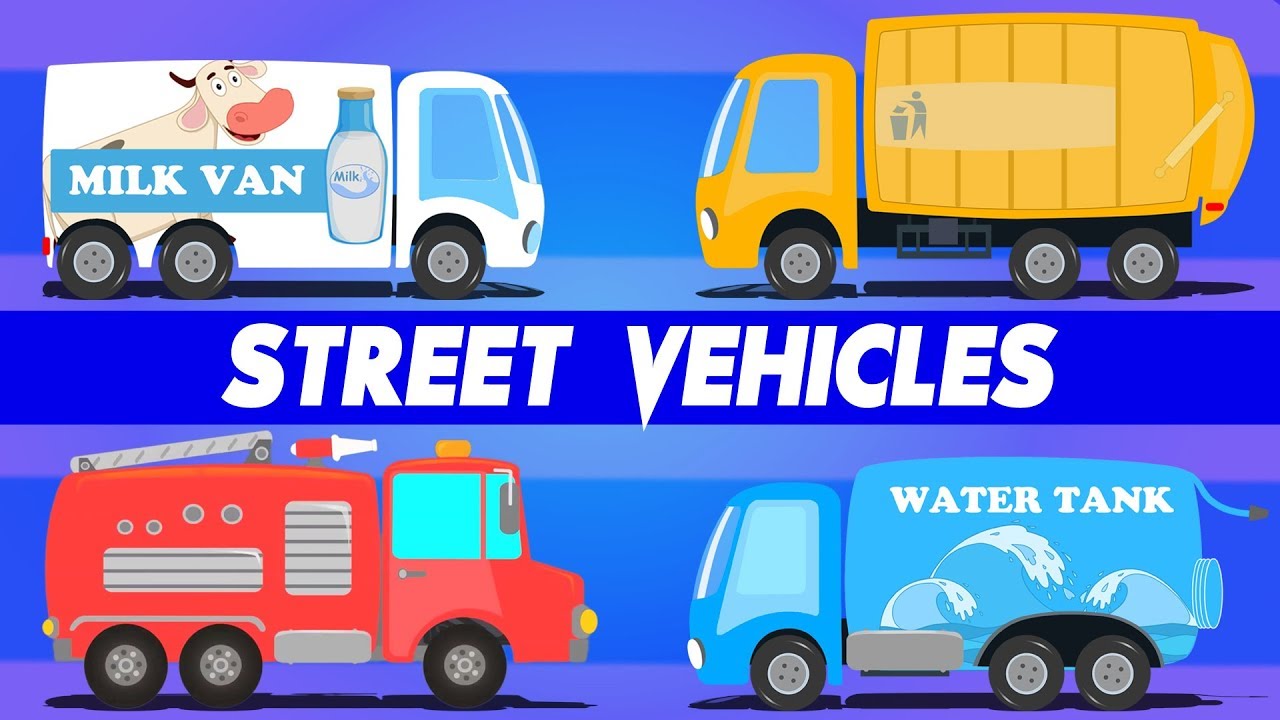 Colors For Children | Learning With Street Vehicles | Cartoons by Kids Channel