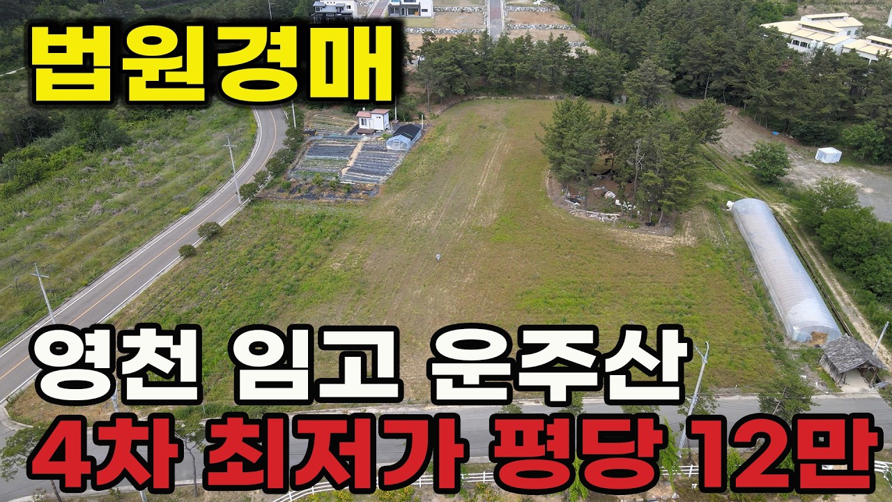 부동산 경매 물건 분석 경북 영천 귀농 귀촌 토지 12억짜리 땅이 4억이라니… 미쳤다 진짜!