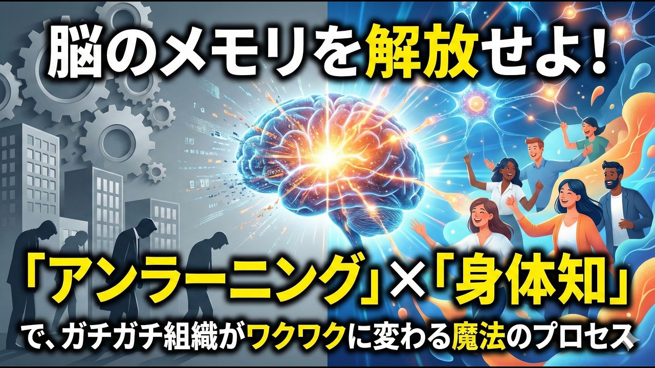脳のメモリを解放せよ！「アンラーニング」×「身体知」で、ガチガチ組織がワクワクに変わる魔法のプロセス