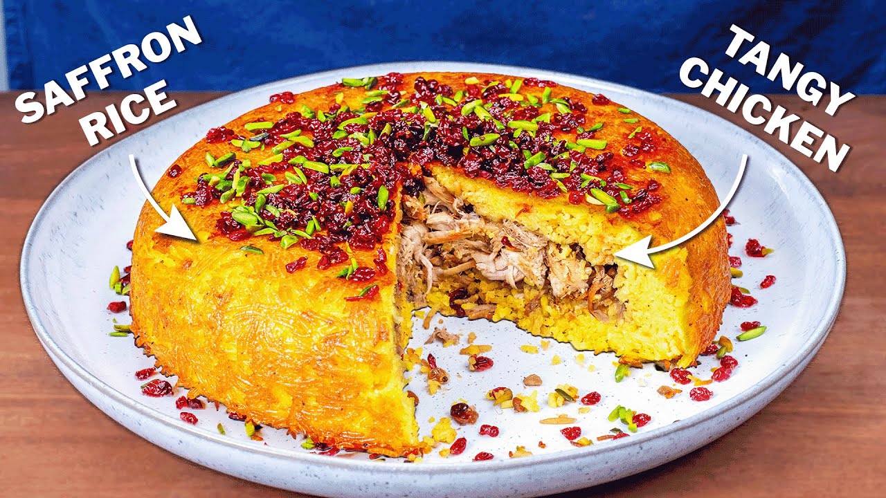 Iranian Tahchin Is The FANCIEST Rice Ever