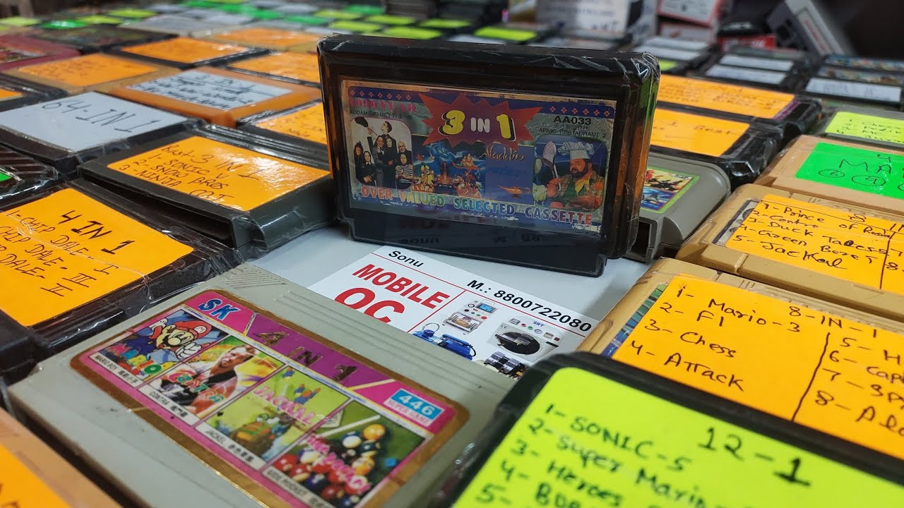 8 bit video game cassette