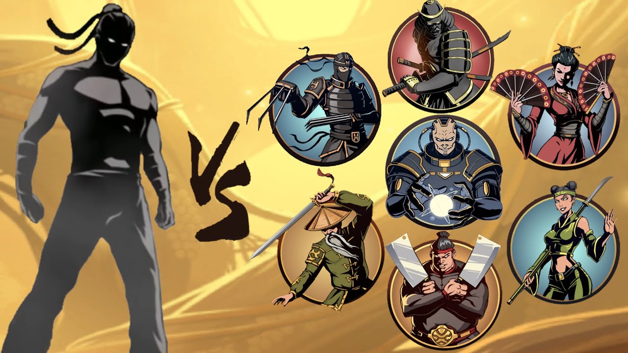Shadow Fight 2 Barehand VS All Bosses