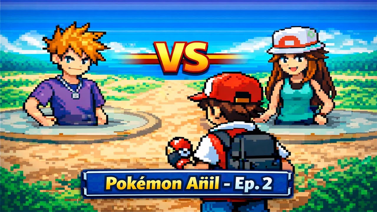 Pokemon Añil Ep. 2: VS Azul y Hoja!
