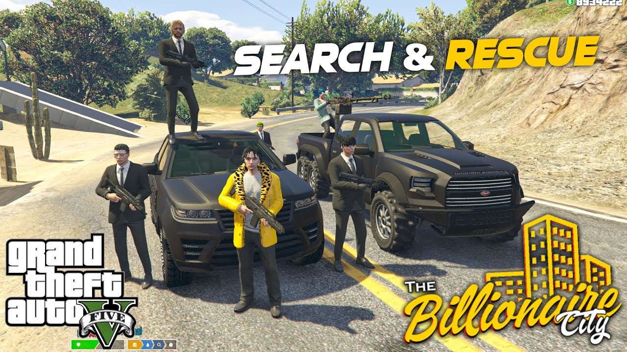 Pag-RESCUE sa aking NILILIGAWAN sa GTA 5!! (Search & Rescue) | Billionaire City RP