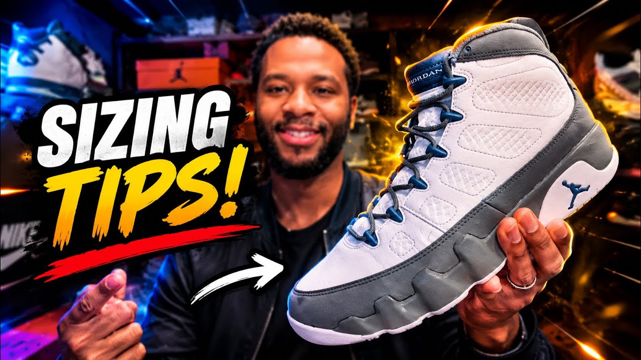 СОВЕТЫ ПО ВЫБОРУ РАЗМЕРА! 2026 AIR JORDAN 9 FLINT GREY & FRENCH BLUE