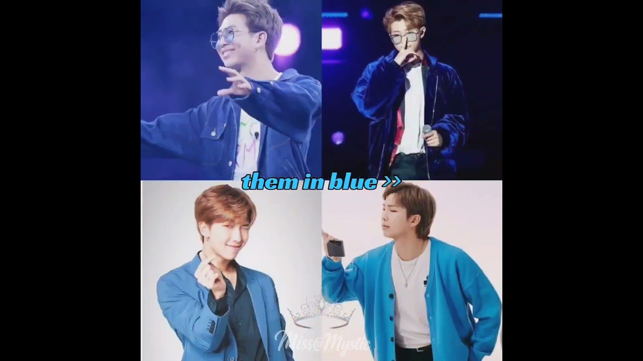 them in blue....#bts #ot7 #aesthetic #kpopedit #kpopaesthetic